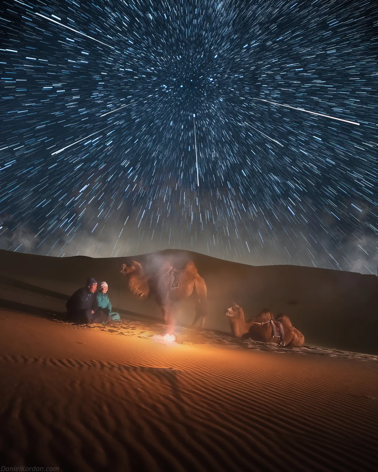 沙漠星轨